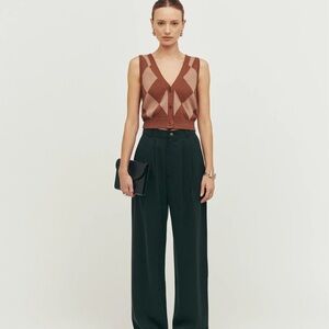 Reformation Mason Pant, 12, black